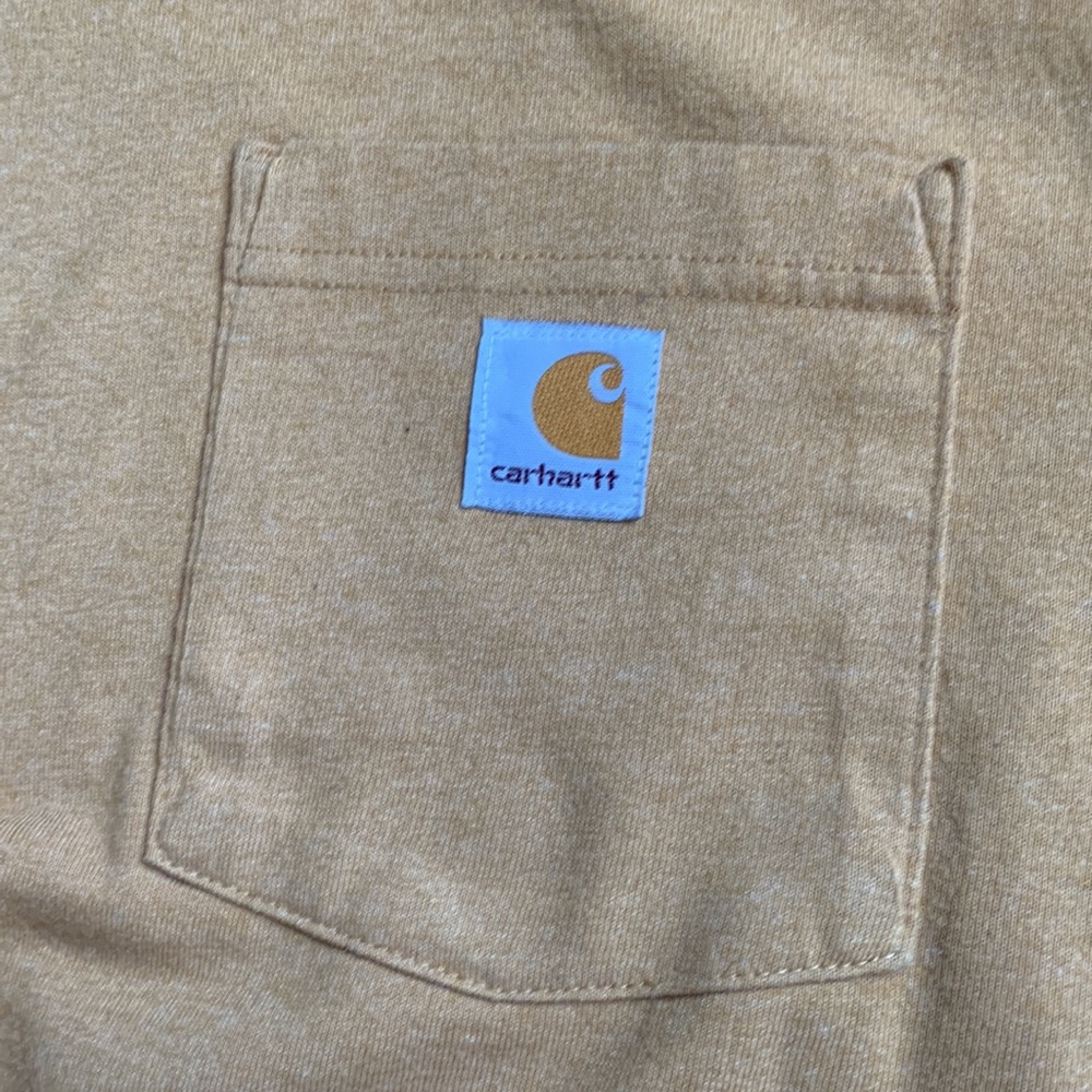 Carhartt Men's Long Sleeve Tee - Tan View 3